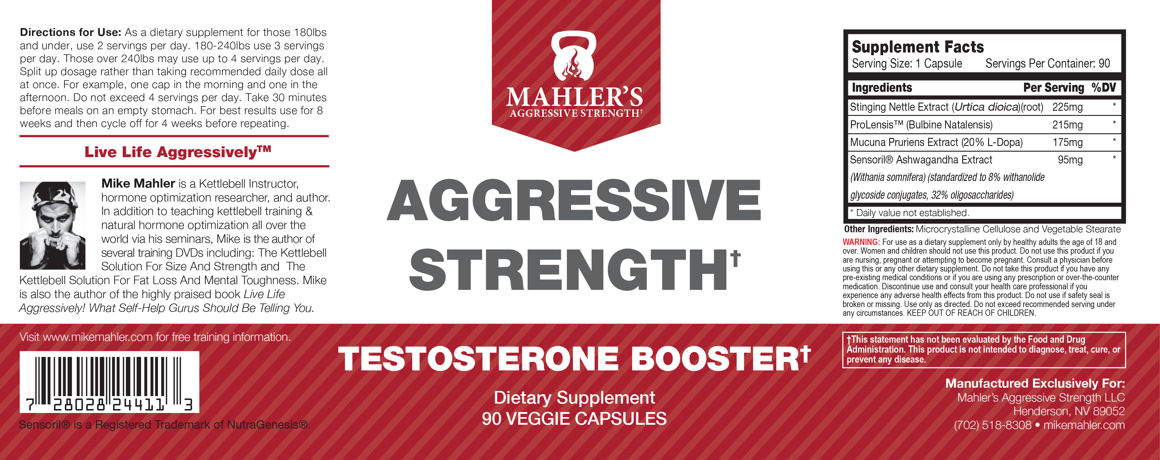   Mahler's Aggressive Strength Testosterone Booster Review: D...